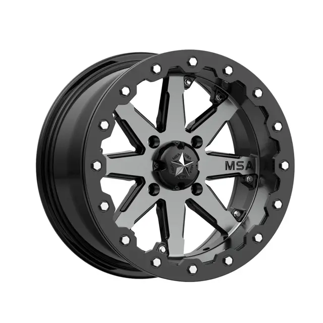 Hjulpakke 82 - Can-Am 6x6 ITP Mud Lite 2 E4, MSA M21 LOK, 0mm, Grå 