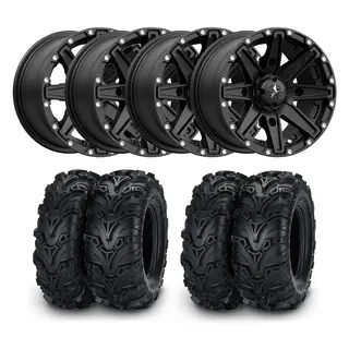 Hjulpakke 87 - Polaris 4x4 ITP Mud Lite 2 E4, MSA M33 Clutch, +10mm