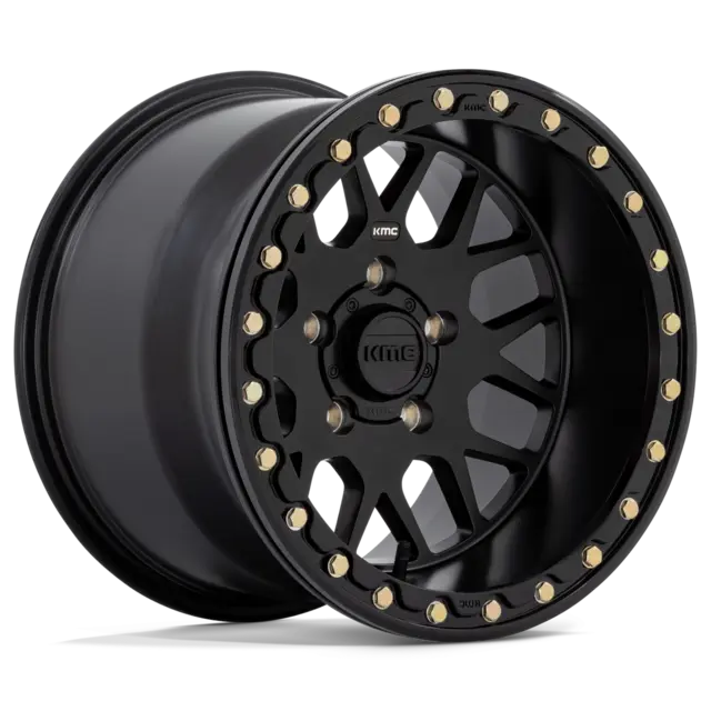 KMC KS235 - 15X6 4/137, +38 ATV/UTV - Matt Sort, Beadlock 