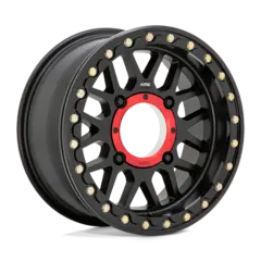 KMC KS235 - 15X7 4/137, +10 ATV/UTV Felg - Matt Sort, Beadlock