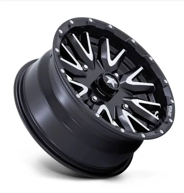 MSA M49 Creed 15x7 - 4/137, +10mm ATV/UTV Felg - Sort Matt, Maskinert 