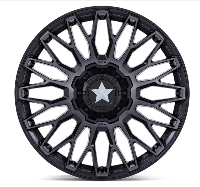 MSA M50 Clubber 15x7 - 4/137, +10mm ATV/UTV Felg - Sort Matt 