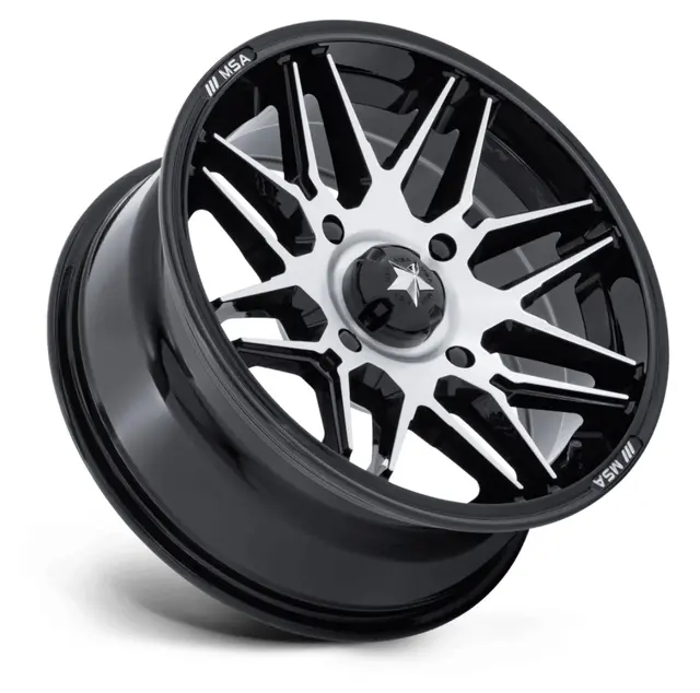 MSA M52 Radar UTV 4x110, 86.00,+10, SBM ATV/UTV Felg - Sort Blank/Maskinert 