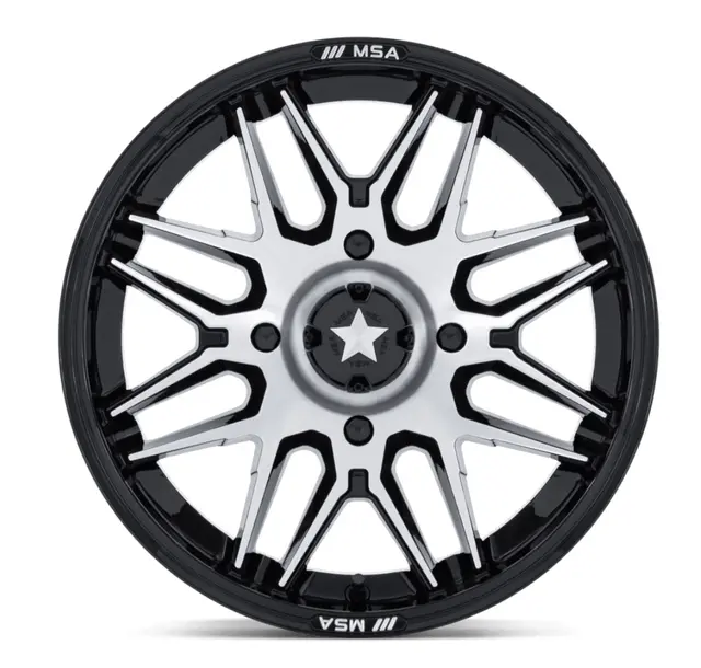 MSA M52 Radar UTV 4x110, 86.00,+10, SBM ATV/UTV Felg - Sort Blank/Maskinert 