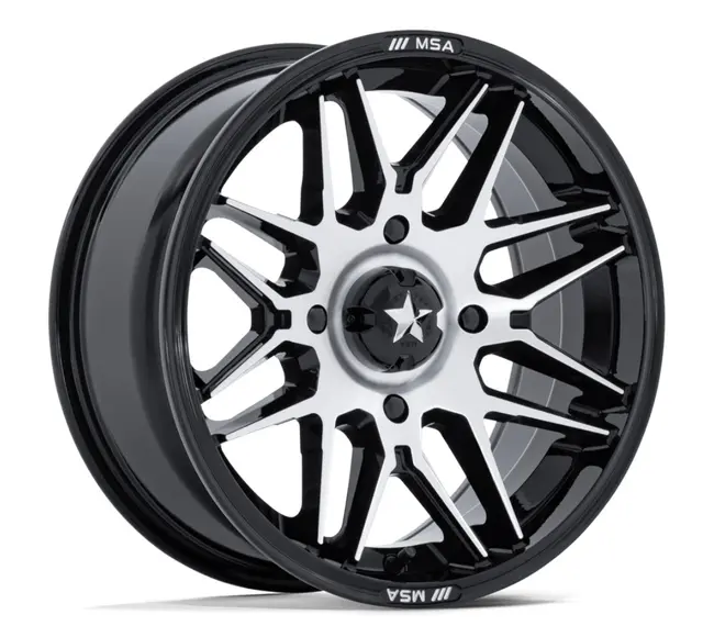 MSA M52 Radar UTV 4x110, 86.00,+10, SBM ATV/UTV Felg - Sort Blank/Maskinert 