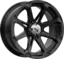 MSA M12 Diesel 14x7 - 4/156, +10mm ATV/UTV Felg - Sort Blank