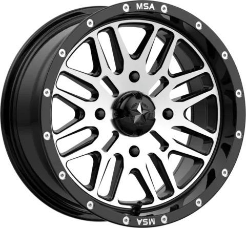 MSA M38 Brute - Polaris, 4/156 ATV/UTV Felg - Maskin/Sort, 14/15/16/18&quot;