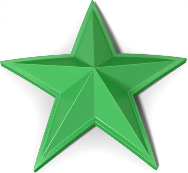 MSA Senterkopp Stjerner 4pk MSA Cap Stars, Grønn 