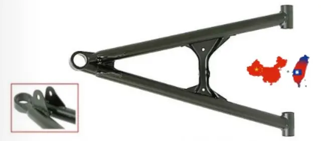 A-Arm Polaris Axys Snøscooter - Nedre Høyre, Sort