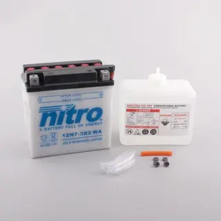 Nitro 12N7-3B-2 Batteri 12V, 7Ah, 135x75x133, Syrepakke