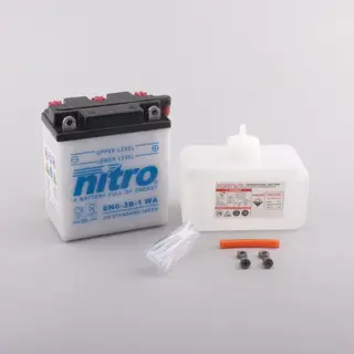 Nitro 6N6-3B-1 Batteri 6 Volt, 6 Ah, 99x57x111, Syrepakke