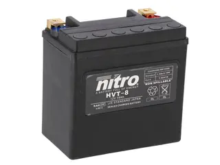 Nitro HVT 08 Batteri Vedlikeholdsfritt 12V, 14Ah, 148x86x145, Forsegl. AGM GEL