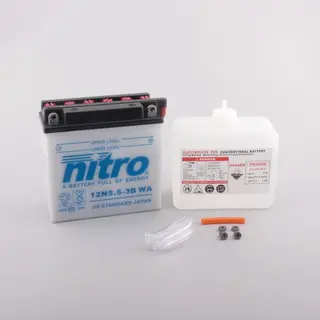 Nitro 12N5.5-3B Batteri 12V, 5.5Ah, 135x60x130, Syreflaske