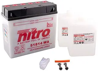 Nitro 51814 Batteri 12V, 18Ah, 186x82x171, Syrepakke
