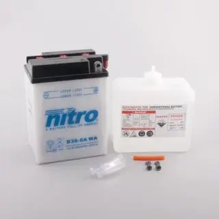 Nitro B38-6A Batteri 6V, 13Ah, 119x83x161, Syrepakke