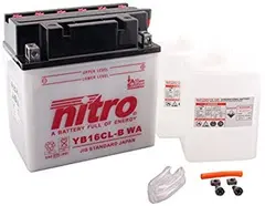 Nitro YB16CL-B Batteri 12V, 19Ah, 175x100x175, Syrepakke