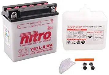 Nitro YB7L-B - 12V ATV/MC/Snøscooter Batteri