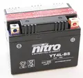 Nitro N-YT4L-BS Batteri Vedlikeholdsfr. 12V, 3Ah, 110x67x88, Syreflaske AGM