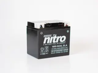 NITRO N60-N24L SLA GEL AGM closed 12V, 24Ah, 183x124x170, Forsegl. AGM GEL