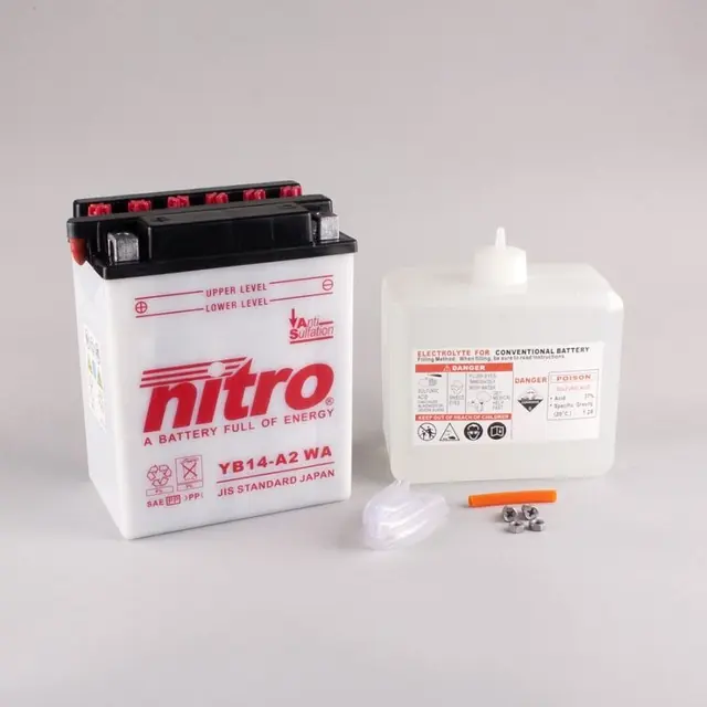 Nitro YB14-A2 - 12V ATV/MC/Snøscooter Batteri