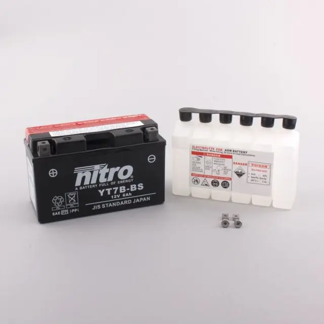 Nitro N-YT7B-BS - 12V ATV/MC/Snøscooter Batteri