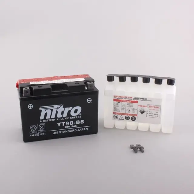 Nitro N-YT9B-BS - 12V ATV/MC/Snøscooter Batteri