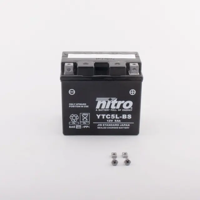 Nitro YTC5L-BS - 12V ATV/MC/Snøscooter Batteri