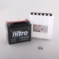Nitro YTX12-BS Batteri Vedlikeholdsfritt 12V, 10Ah, 150x87x130, Syreflaske, AGM