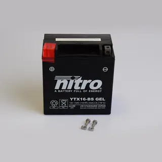 Nitro YTX16-BS Batteri Vedlikeholdsfritt 12V, 14Ah, 150x87x161, Forsegl. AGM GEL