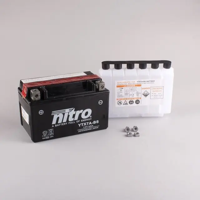 Nitro YTX7A-BS - 12V ATV/MC/Snøscooter Batteri
