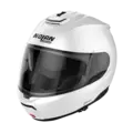 Nolan N100-6 Classic Hvit Blank ECE 22-06 N-Com Åpningshjelm Komfort