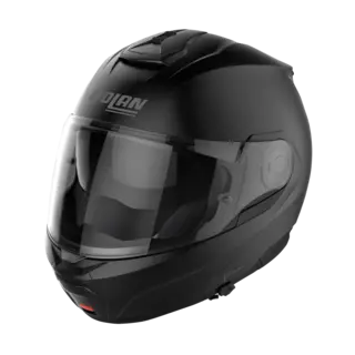 Nolan N100-6 Classic Sort Matt ECE 22-06 N-Com &#197;pningshjelm Komfort
