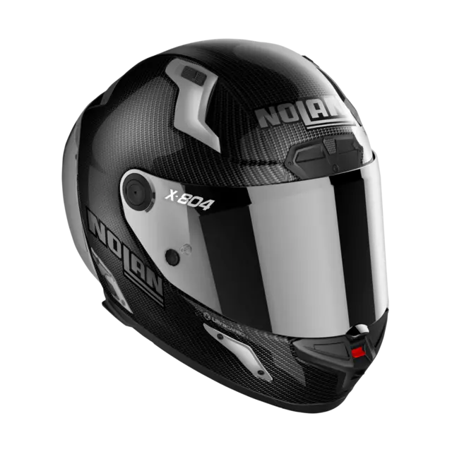 Nolan X-804RS Carbon Silver Edition ECE 22-06 Racing GP-spoiler Sølv visir 