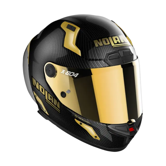 Nolan X-804RS Carbon Gold Edition ECE 22-06 Racing GP-spoiler Gull visir 