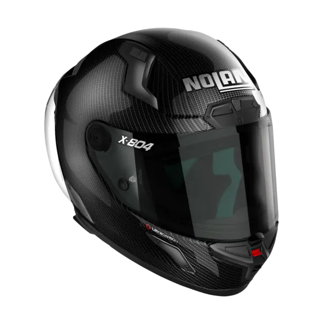 Nolan X-804RS Carbon Puro ECE 22-06 Racing GP-spoiler Mørkt visir 