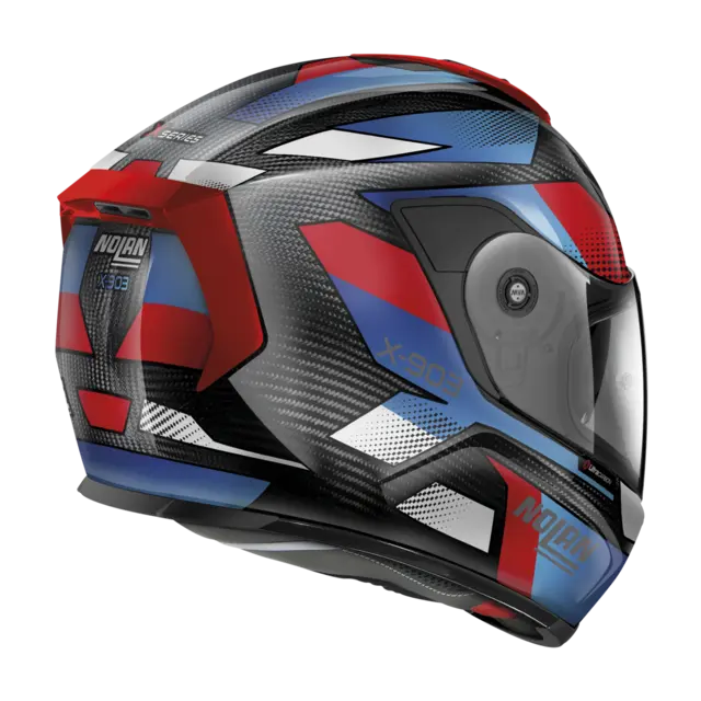 Nolan X-903 U.Carbon Highspeed rød XS-54 ECE 22-06 N-Com DD-Ring Sport Solvisir 
