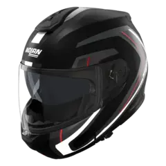 Nolan N100-6 Radiante Matt Rød ECE 22-06 N-Com Åpningshjelm Komfort