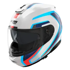 Nolan N100-6 Radiante Blank Hvit ECE 22-06 N-Com Åpningshjelm Komfort