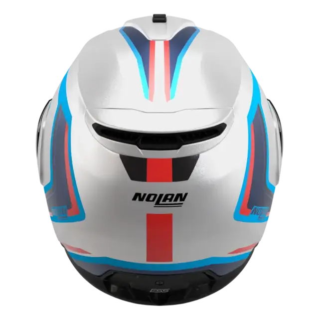 Nolan N100-6 Radiante Blank Hvit ECE 22-06 N-Com Åpningshjelm Komfort 
