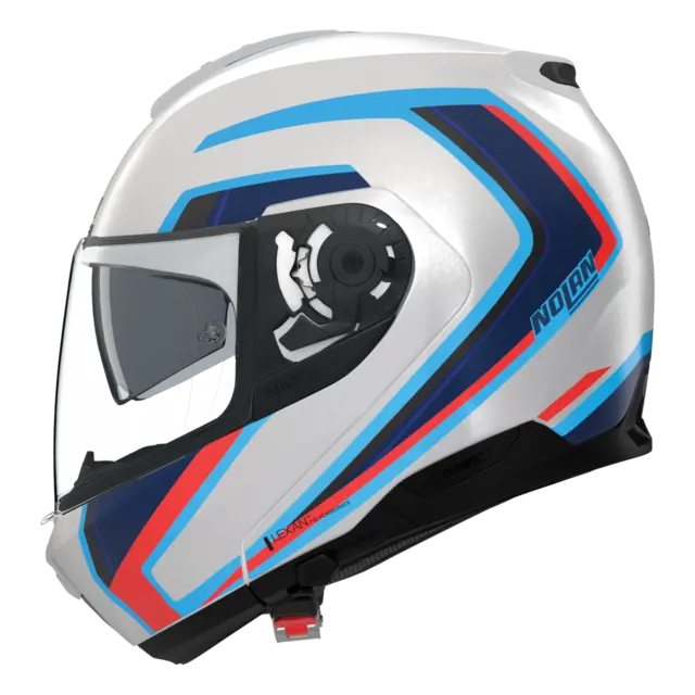 Nolan N100-6 Radiante Blank Hvit ECE 22-06 N-Com Åpningshjelm Komfort 