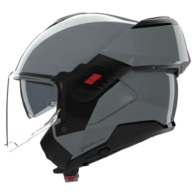 Nolan N120-1 Classico Grå blank ECE 22-06, N-Com, Hjelm m/"Flip back" 