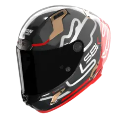 Nolan X-804UCRS World SBK ECE 22-06 Racing GP-spoiler Mørkt visir