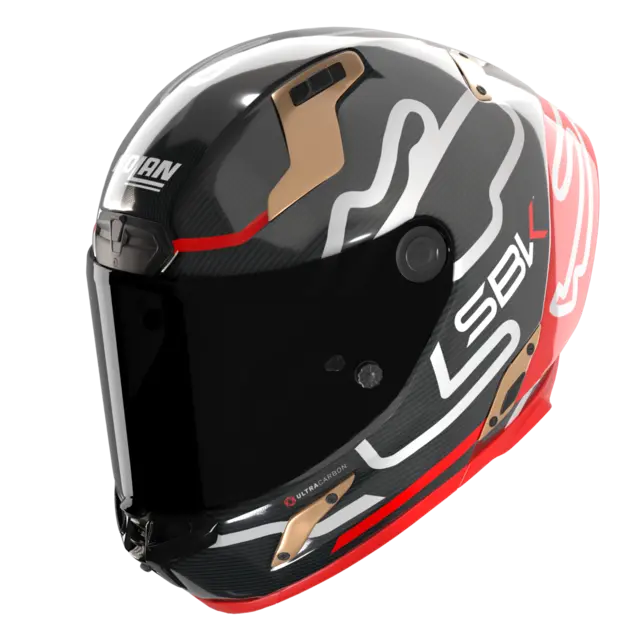 Nolan X-804UCRS World SBK ECE 22-06 Racing GP-spoiler Mørkt visir 