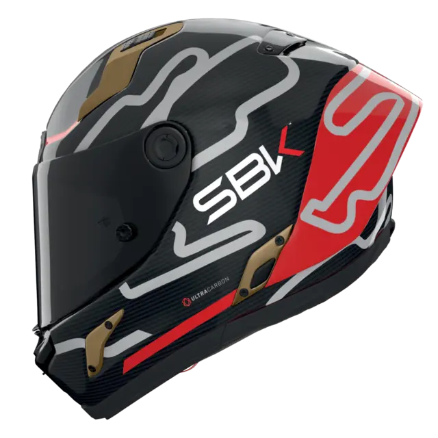 Nolan X-804UCRS World SBK ECE 22-06 Racing GP-spoiler Mørkt visir 