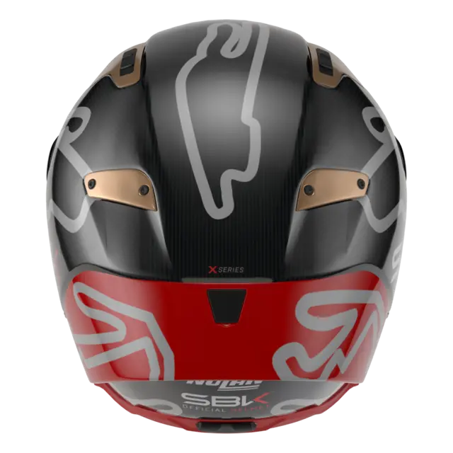 Nolan X-804UCRS World SBK ECE 22-06 Racing GP-spoiler Mørkt visir 