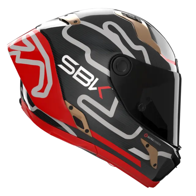 Nolan X-804UCRS World SBK ECE 22-06 Racing GP-spoiler Mørkt visir 