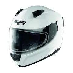 Nolan N60-6 Special hvit blank Allround helhjelm, Komfort, solvisir