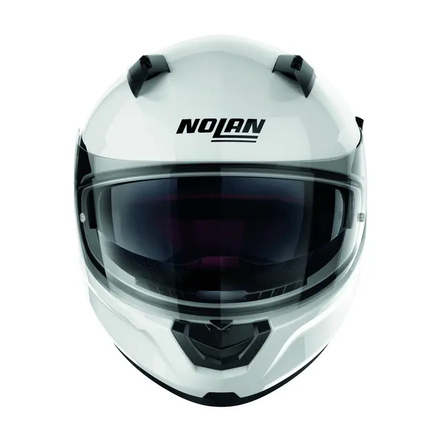Nolan N60-6 Special hvit blank Allround helhjelm, Komfort, solvisir 