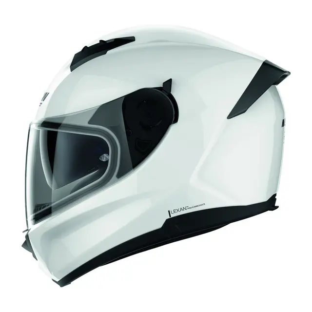 Nolan N60-6 Special hvit blank Allround helhjelm, Komfort, solvisir 
