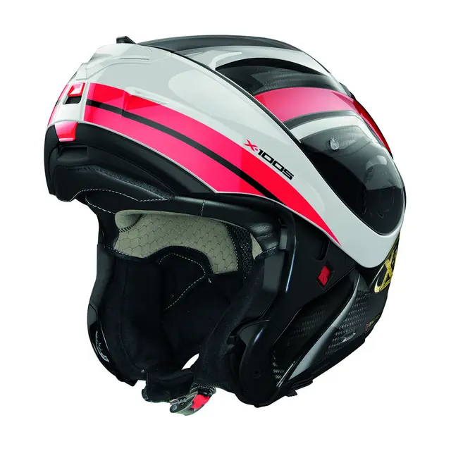 X-lite X-1005UC 50thAnniversary Carbon/rød/hvit, Premium Åpningshjelm 